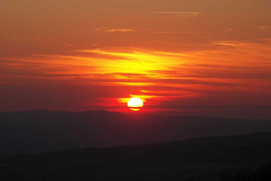 tramonto rosso