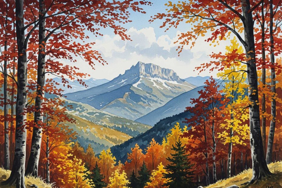 dove dormire nei sibillini in autunno foliage